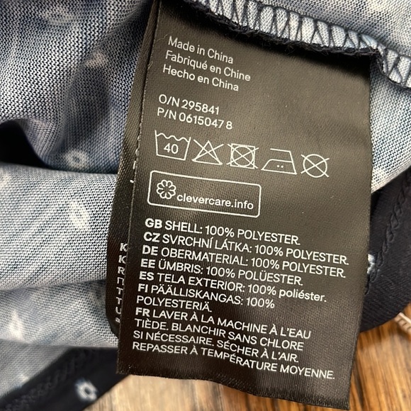 H&M Navy Blue Dot Print Off the Shoulder Ruffle Top - Picture 6 of 6